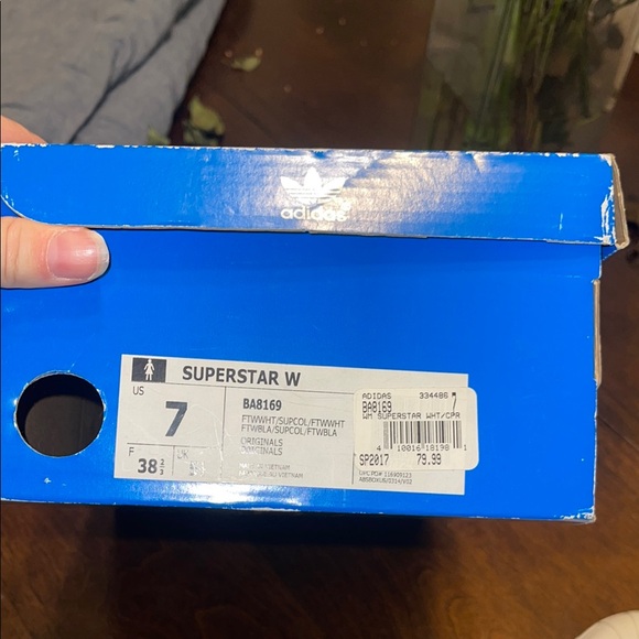 Adidas Superstar White Sneakers with Black Pattern - Picture 4 of 4